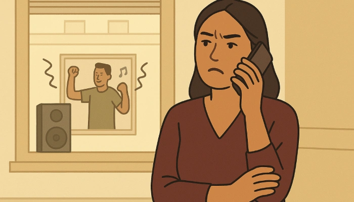 Courrier nuisance sonore copropriété