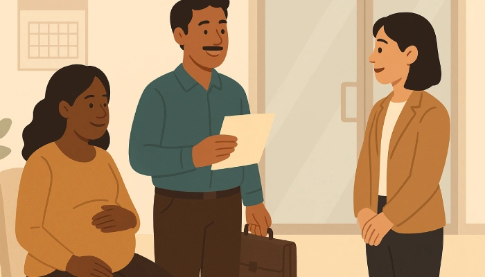 Lettre annonce grossesse employeur pour le papa