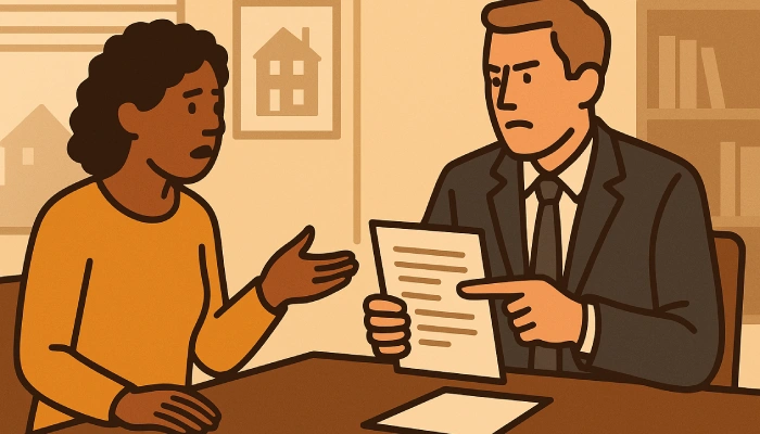 Mise en demeure agence immobilière locataire