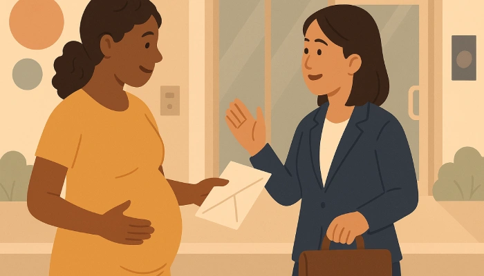 Modèle de lettre pour annoncer sa grossesse à son employeur