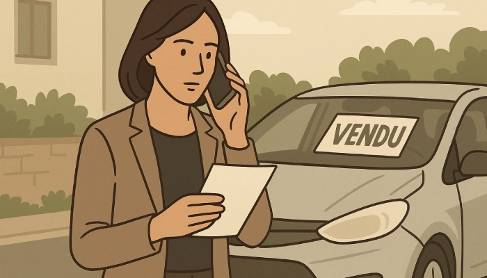 Modèle lettre résiliation assurance auto vente